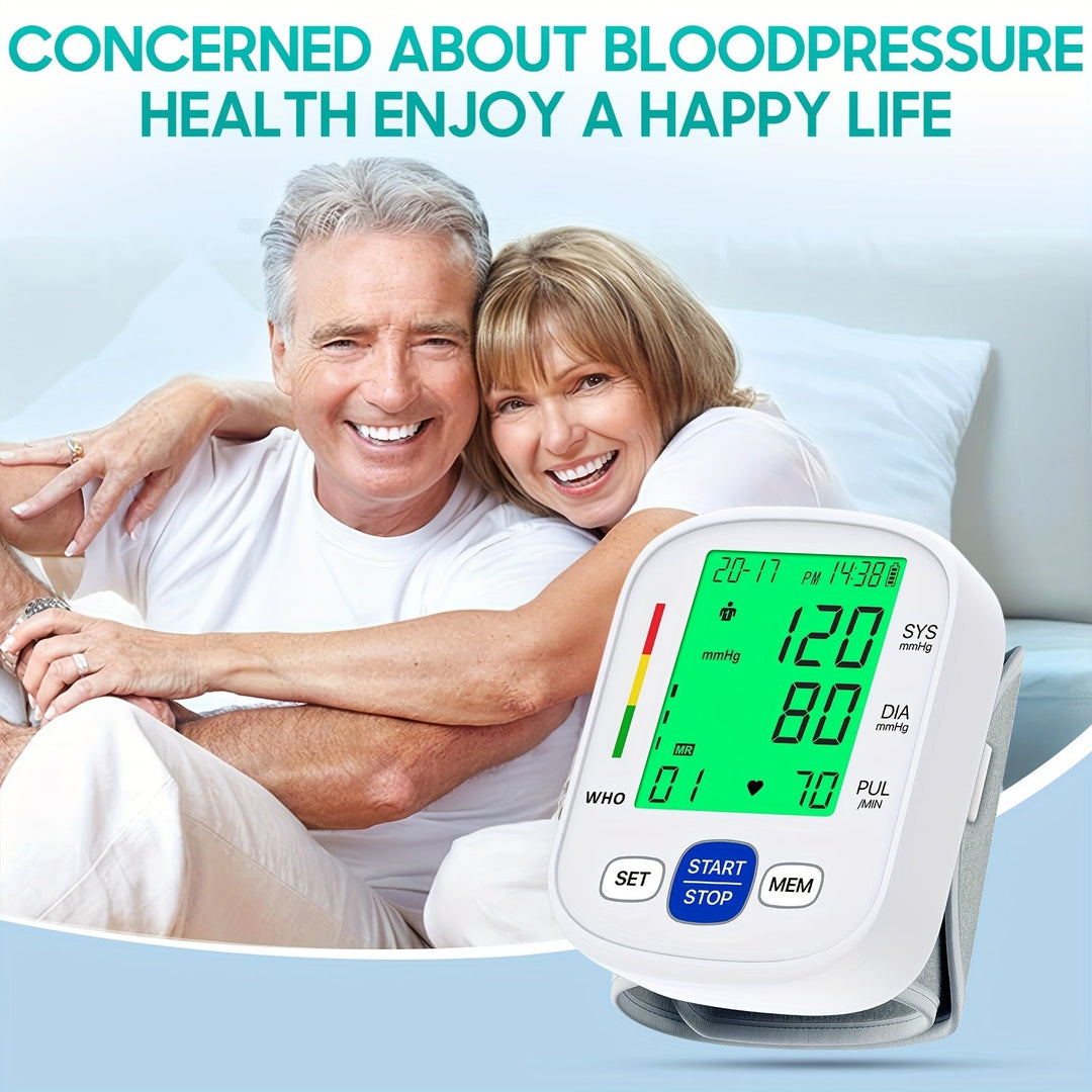 Wrist blood pressure monitor with illuminated display | Stornfield