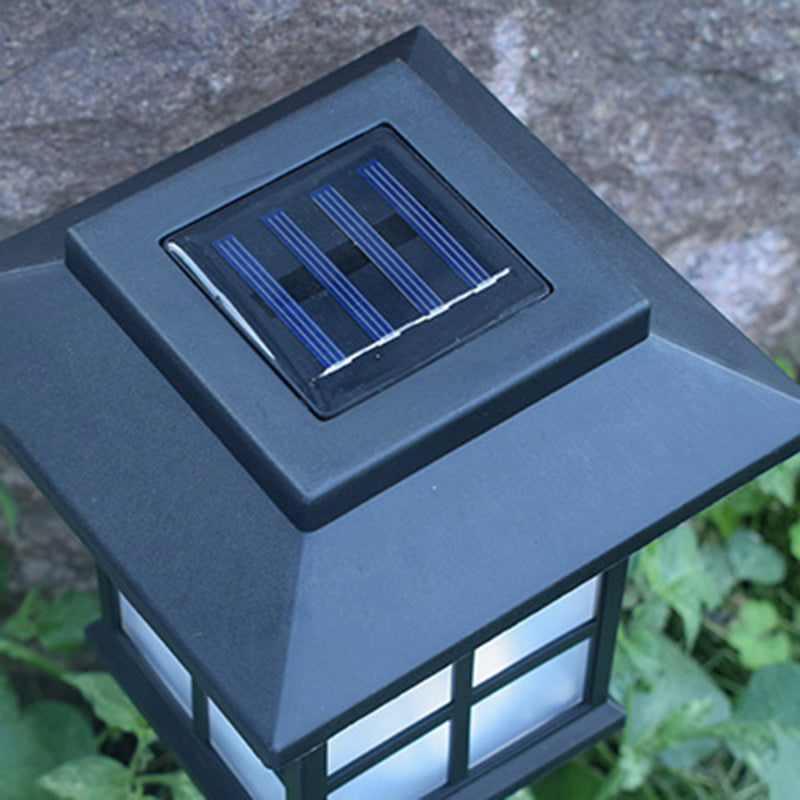 Traditional European Waterproof Solar ABS PC Plastic Rectangular LED Landscape Lighting For Garden | Stornfield