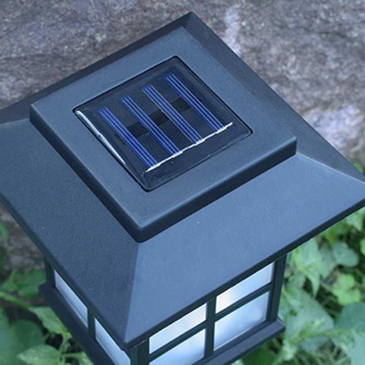Traditional European Waterproof Solar ABS PC Plastic Rectangular LED Landscape Lighting For Garden | Stornfield