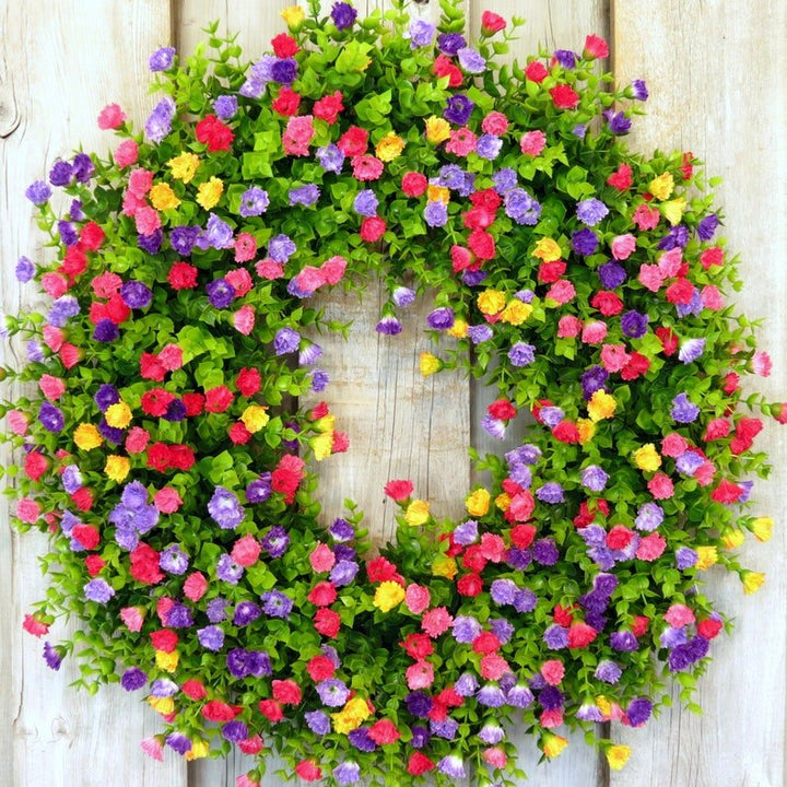 Stornfield | BloomWreath Spring & Summer Front Door Wreath | Handmade Floral Grapevine Accent