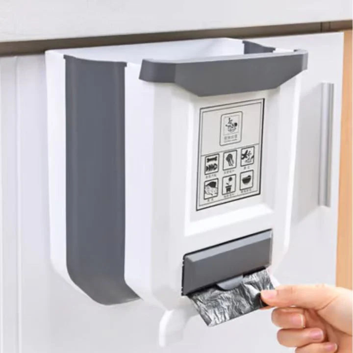 Foldable kitchen trash can for countertop | Stornfield