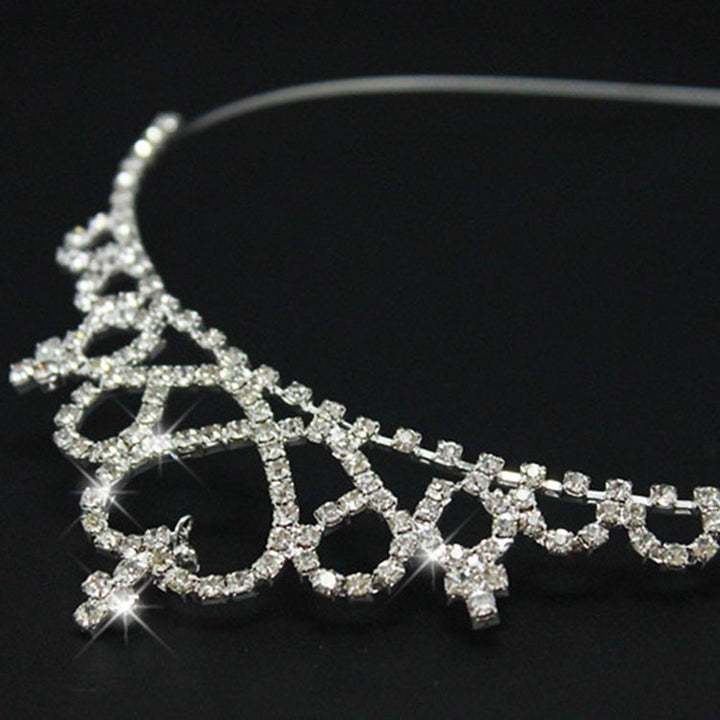 Women Elegant Crystal Tiara Stornfield