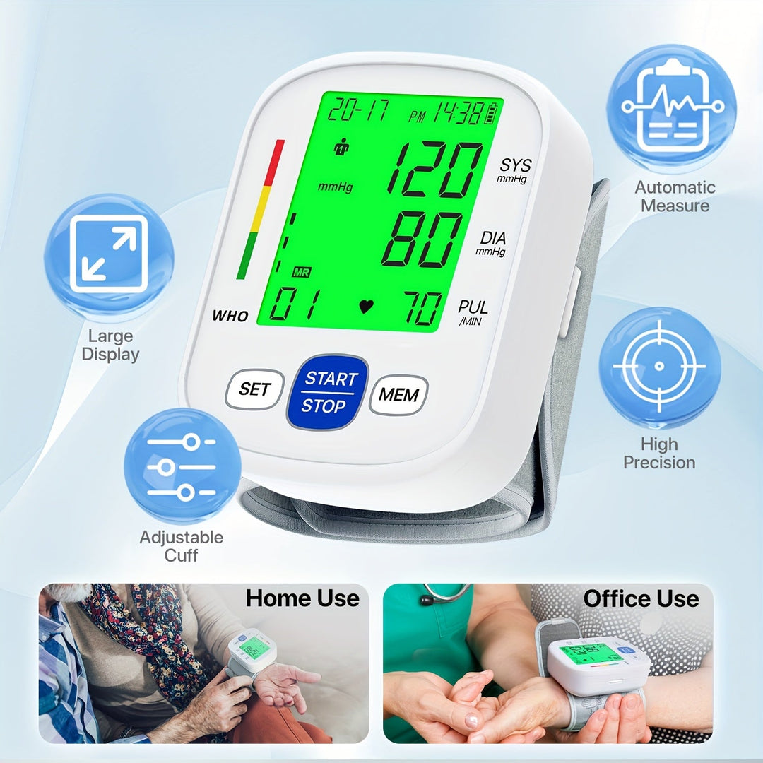 Wrist blood pressure monitor with illuminated display | Stornfield