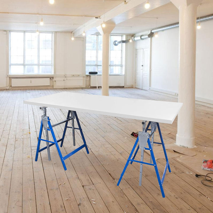2x Scaffold Stands Folding Stands 7-fold height adjustable | Stornfield