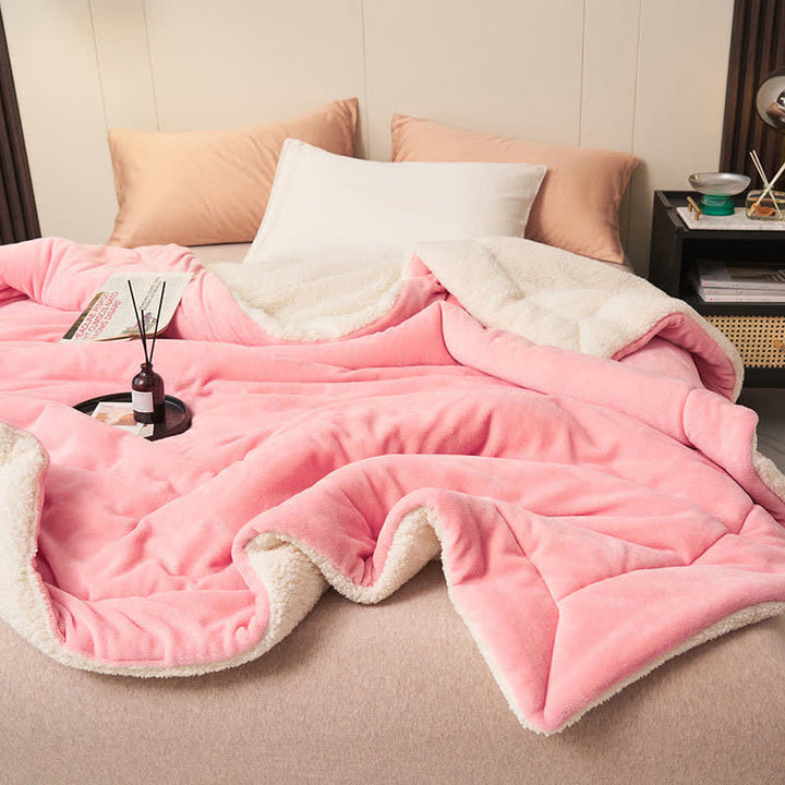 Stornfield | Couverture en velours épais double face en cube