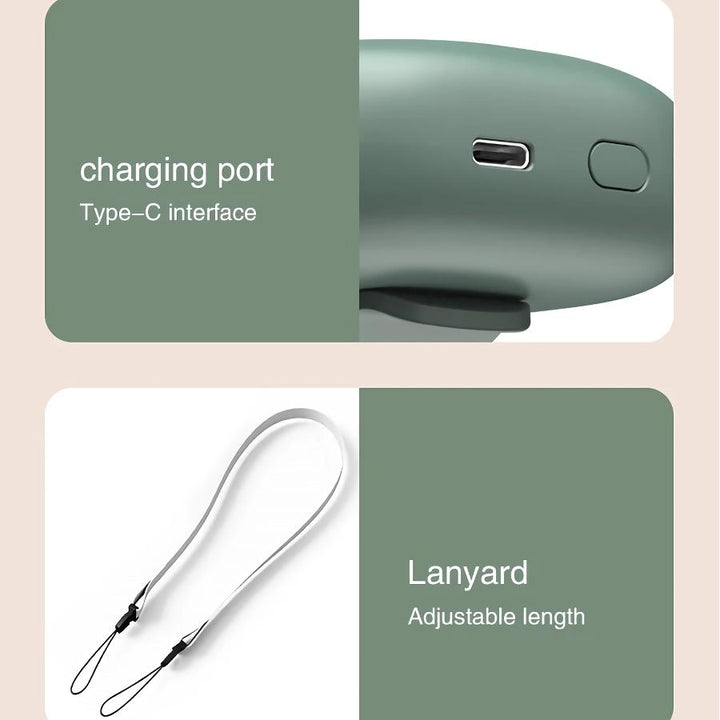 Portable USB Rechargeable Hanging Neck Mini Fan | Stornfield