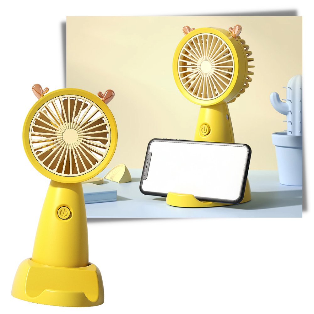 Mini USB Fan With Phone Holder | Stornfield