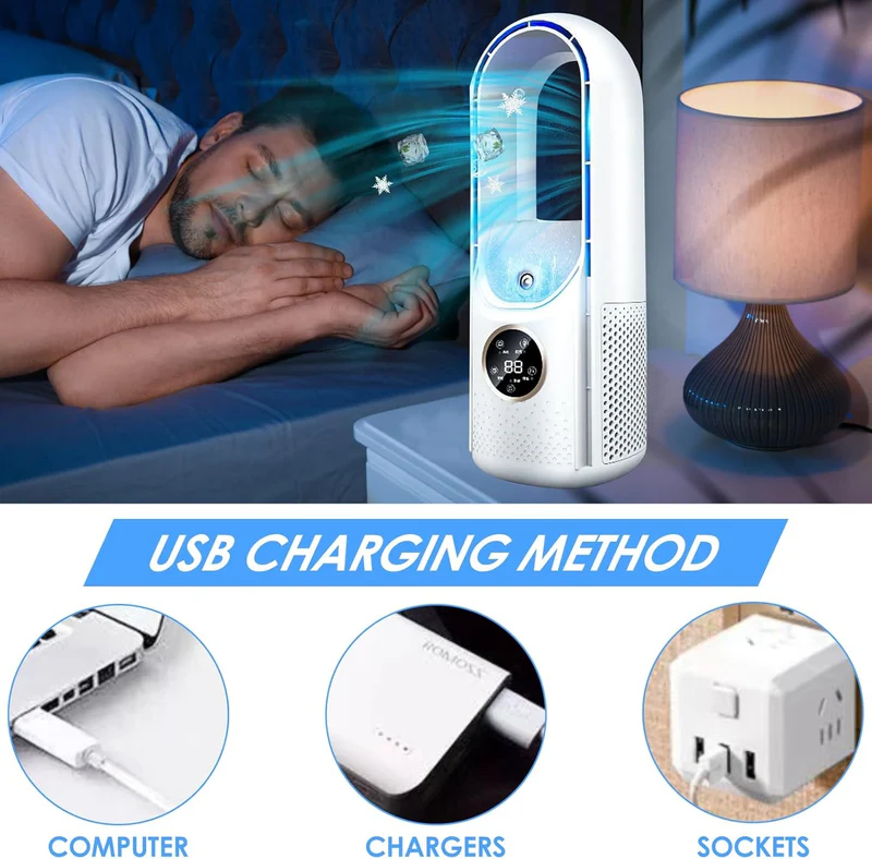 Stornfield | 2025 Blade-Free Silent Portable Air Conditioner Humidifier for Home and Office
