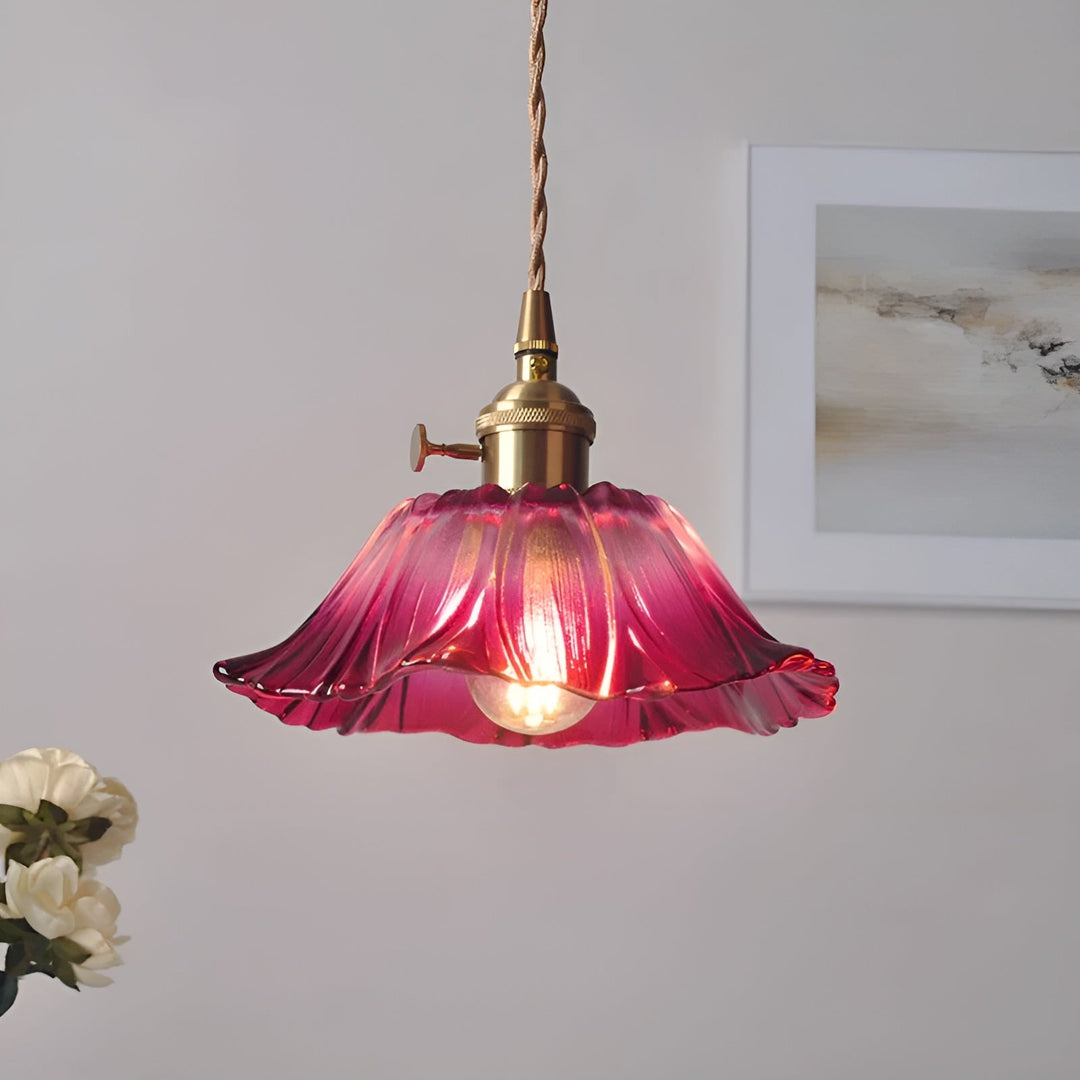 Hanging lamp with floral motif – Warm light & stylish design | For your home | Stornfield