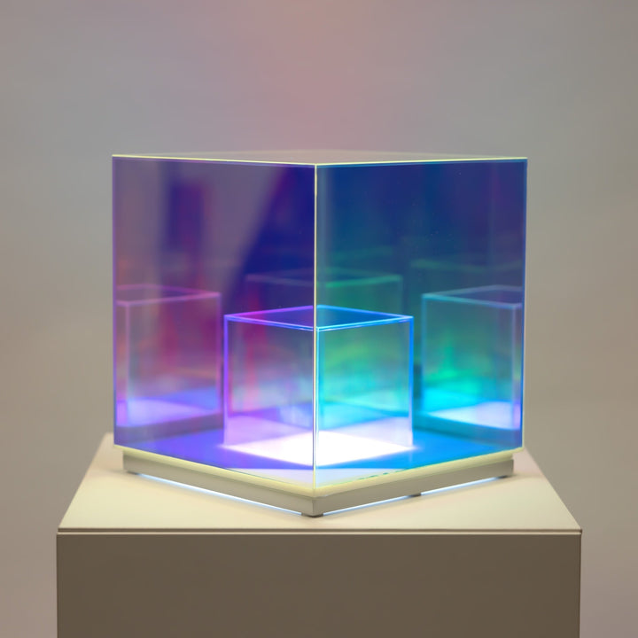 Stornfield | Concentric Cube Table Lamp, Modern Lighting