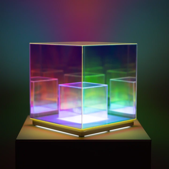 Stornfield | Concentric Cube Table Lamp, Modern Lighting