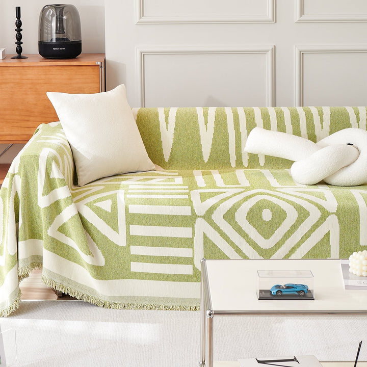 Geometric Boho Style Sofa Cover - Modern, Stylish & Durable Sofa Protection | Stornfield