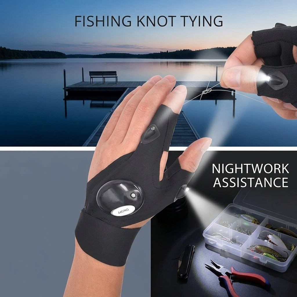 Fingerless Glove LED Flashlight | Stornfield