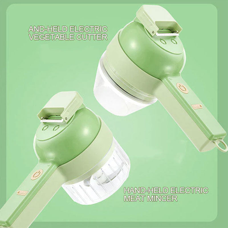 4 In 1 Handheld Electric Vegetable Cutter Set | Stornfield