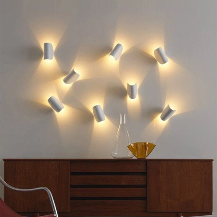 Stornfield | Eveline Modern Geometric 4 Colour LED Indoor/Outdoor Metal Wall Light