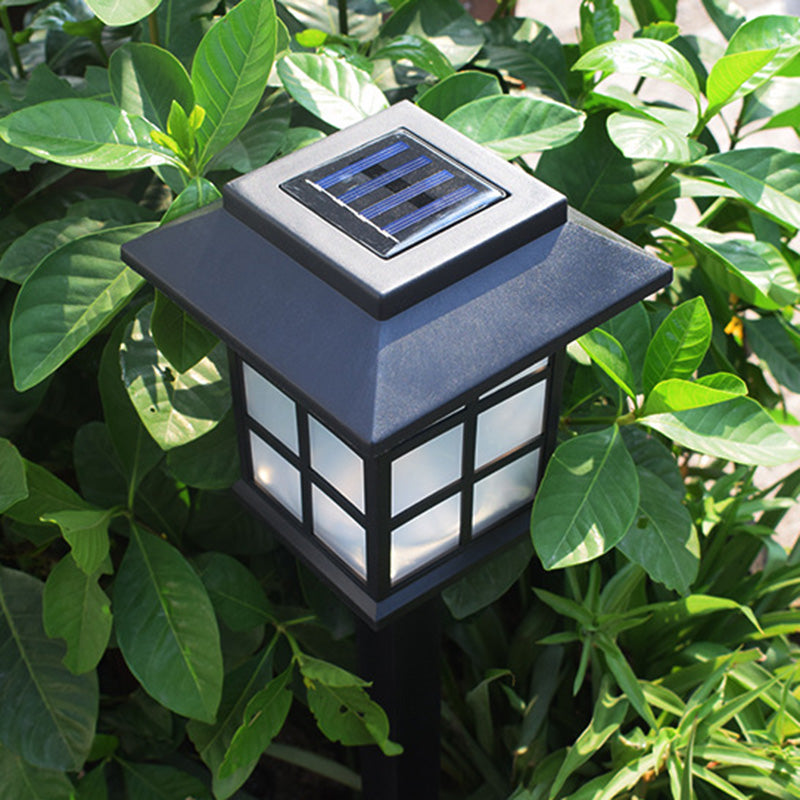 Traditional European Waterproof Solar ABS PC Plastic Rectangular LED Landscape Lighting For Garden | Stornfield