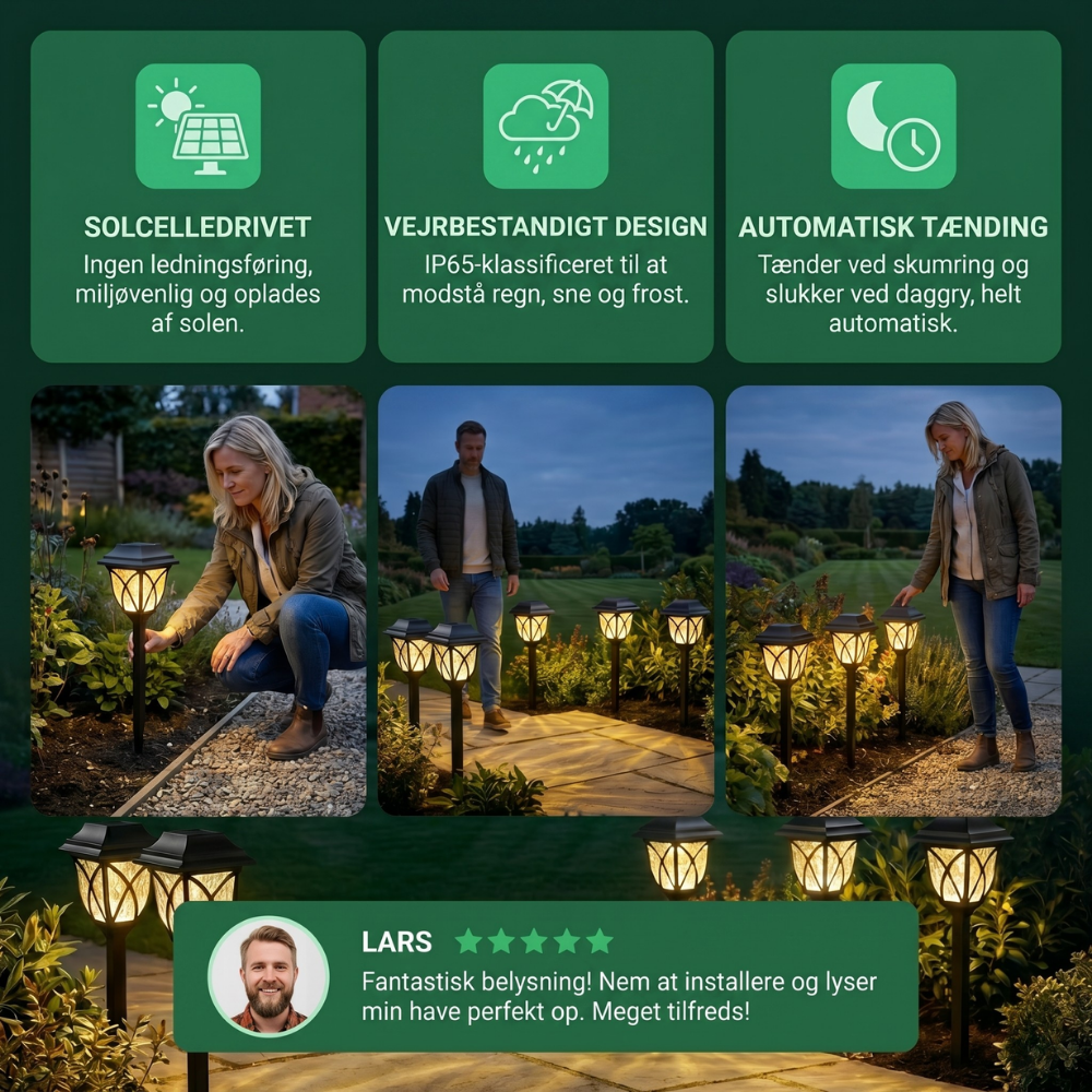 LumaPath Solar Light for Garden Paths | Stornfield