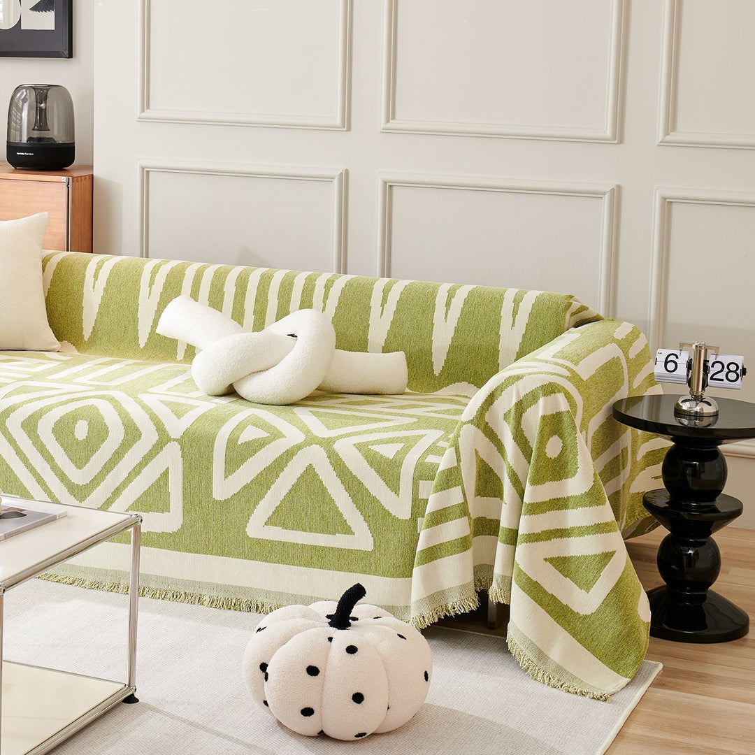 Geometric Boho Style Sofa Cover - Modern, Stylish & Durable Sofa Protection | Stornfield