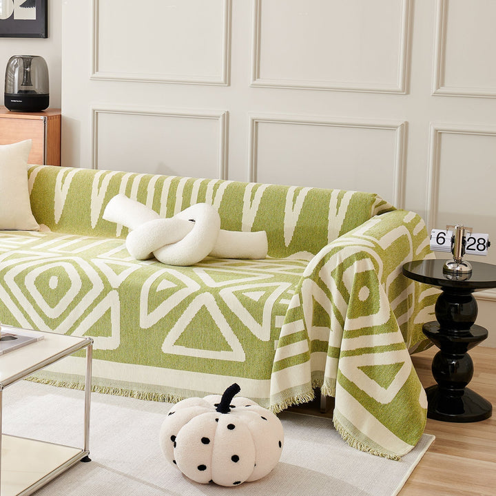 Geometric Boho Style Sofa Cover - Modern, Stylish & Durable Sofa Protection | Stornfield