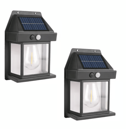 Solar wall light with motion detector | Stornfield