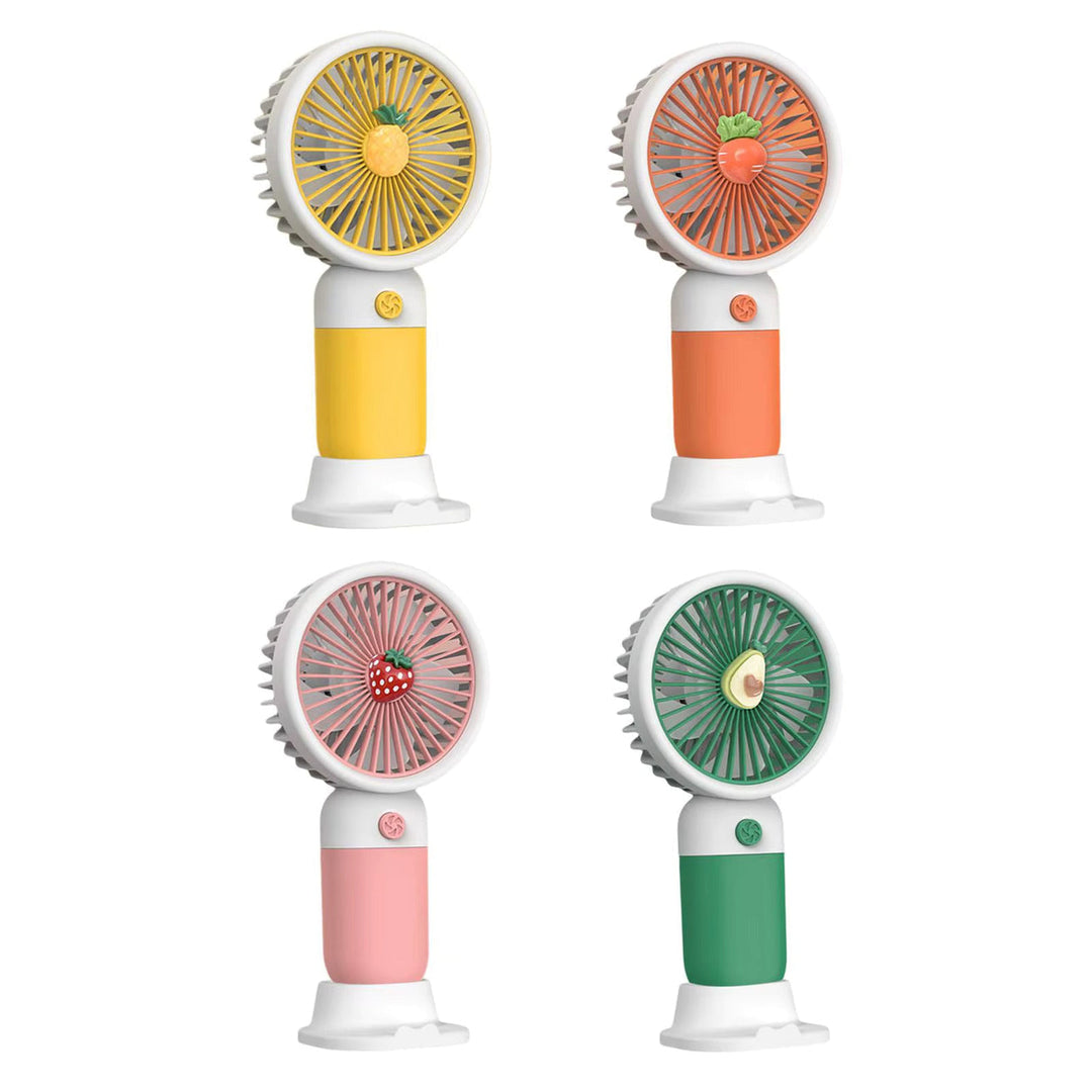 MTech Portable Handheld Fan – Strong Wind, Noiseless, Rechargeable Mini Fan With Base | Stornfield