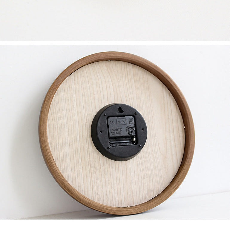 Stornfield | Natural Wood Silent Round Wall Clock Decorative Clock