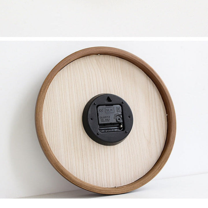 Stornfield | Natural Wood Silent Round Wall Clock Decorative Clock