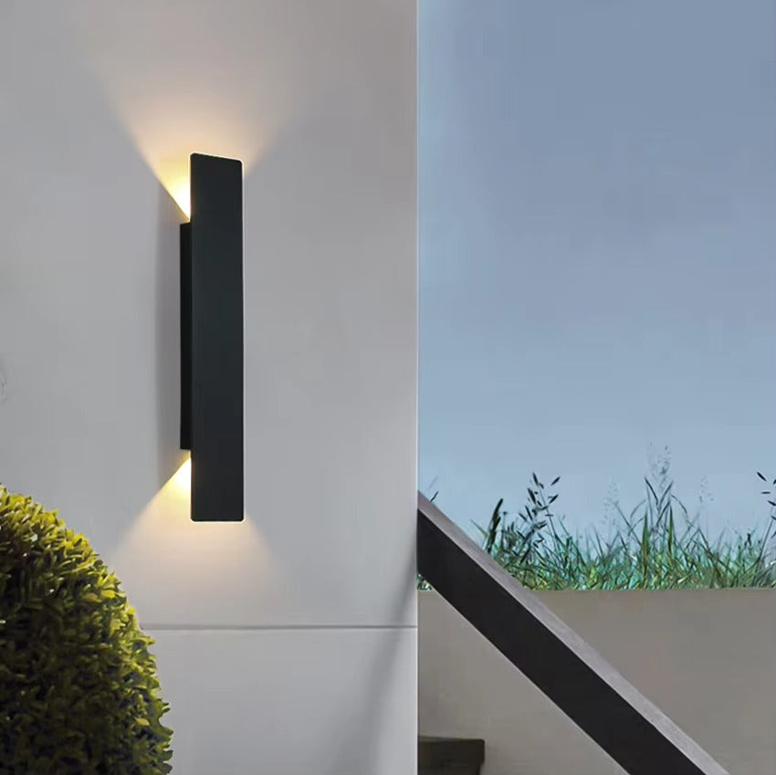Kashti Outdoor Waterproof Rectangle Up/Down Wall Light | Stornfield