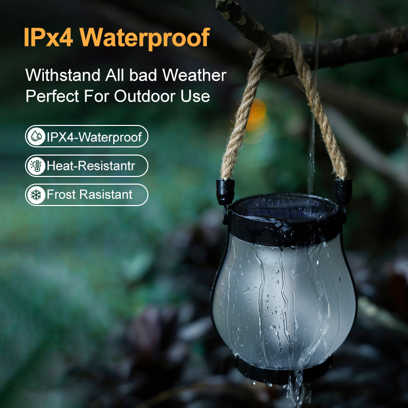 Stornfield | Solar Outdoor Hemp Rope Flame Lamp