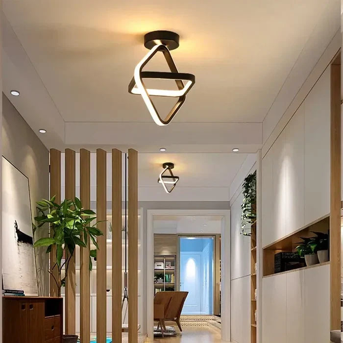 Modern LED Ceiling Lamp with Double Ring Design - Twilight Rings | Stornfield