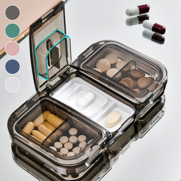 Rectangle Pill Case Organizer Container | Stornfield
