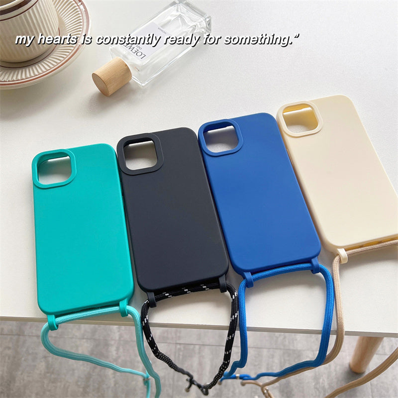 Stornfield | Solid Silicone Lanyard Case for iPhone