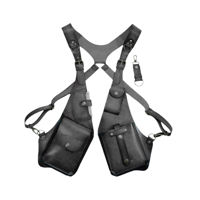 Medieval Steampunk shoulder bag with retro strap | Stornfield