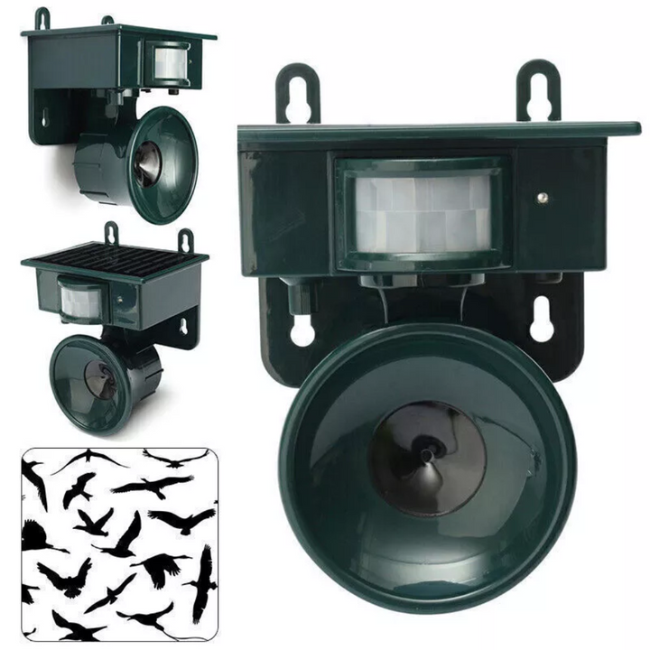 Stornfield | TerraGuard – Weatherproof Solar Bird Repeller with PIR Motion Sensor & Natural Sound Deterrent