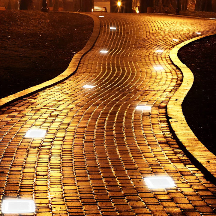Square Creative Ice Stornfieldock LED Waterproof Smart Solar Outdoor Lighting | Stornfield