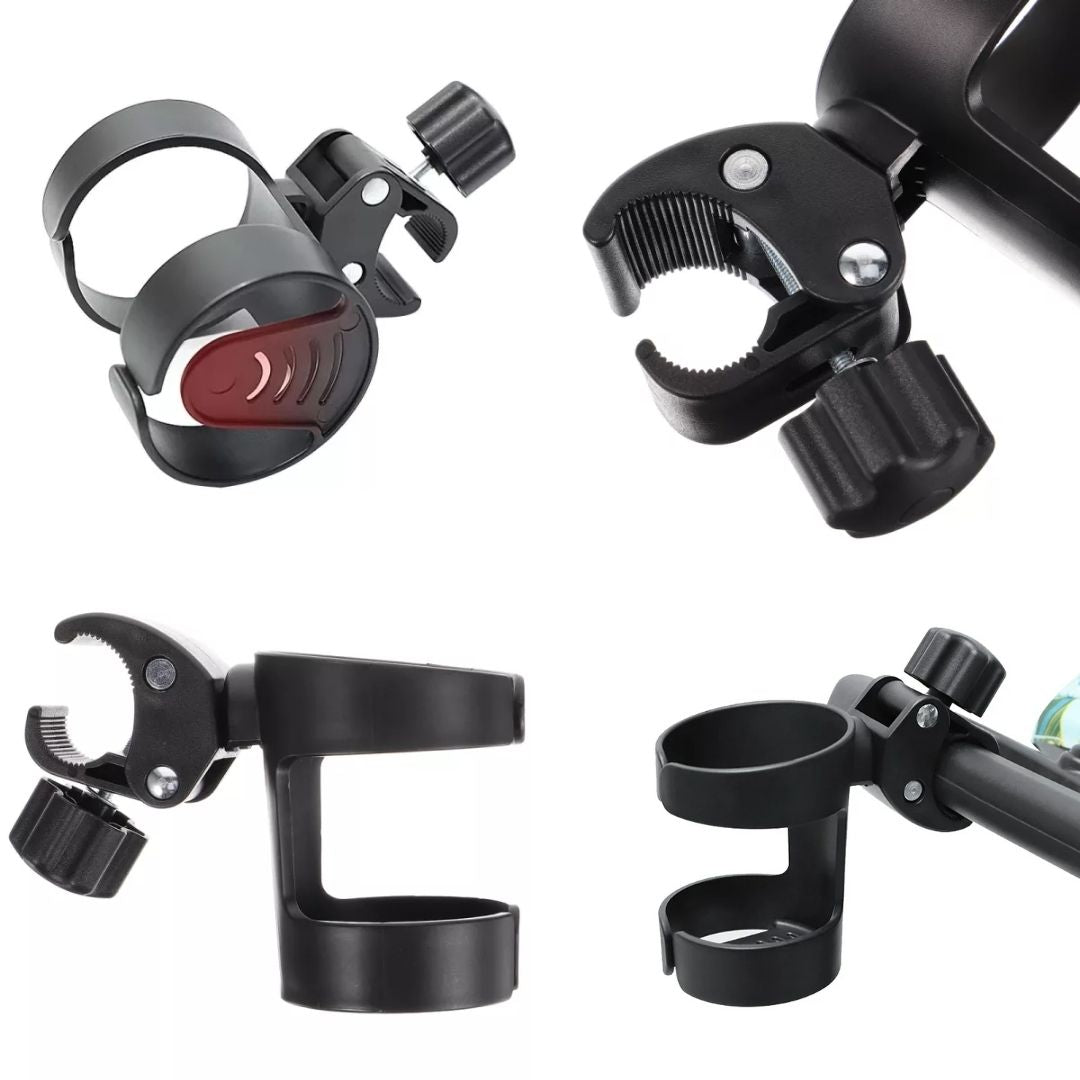 SipSecure | Universal Stroller Cup Holder – Adjustable Clip – Secure Fit – Ideal for Parents On-The-Go Stornfield