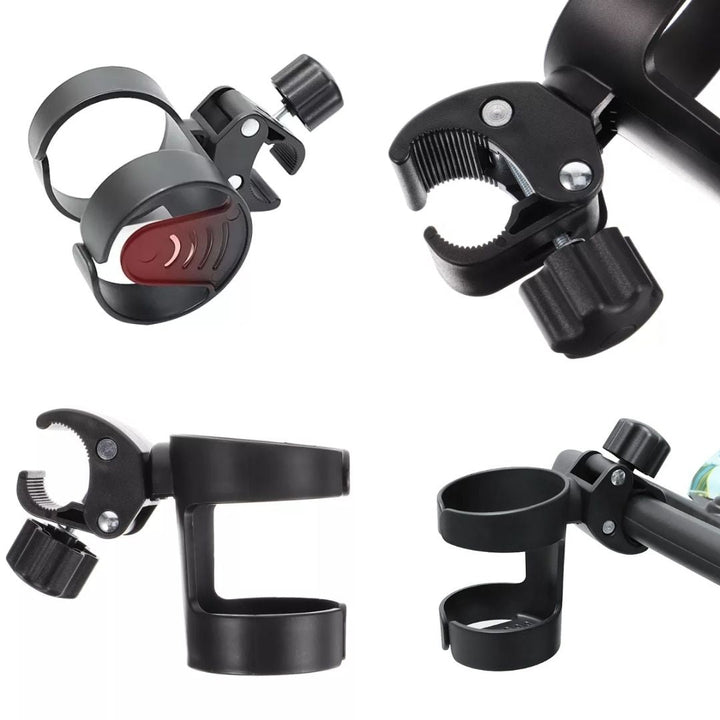 SipSecure | Universal Stroller Cup Holder – Adjustable Clip – Secure Fit – Ideal for Parents On-The-Go Stornfield