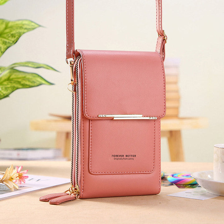 Anti-Theft Leather Bag with Touchscreen | Stornfield