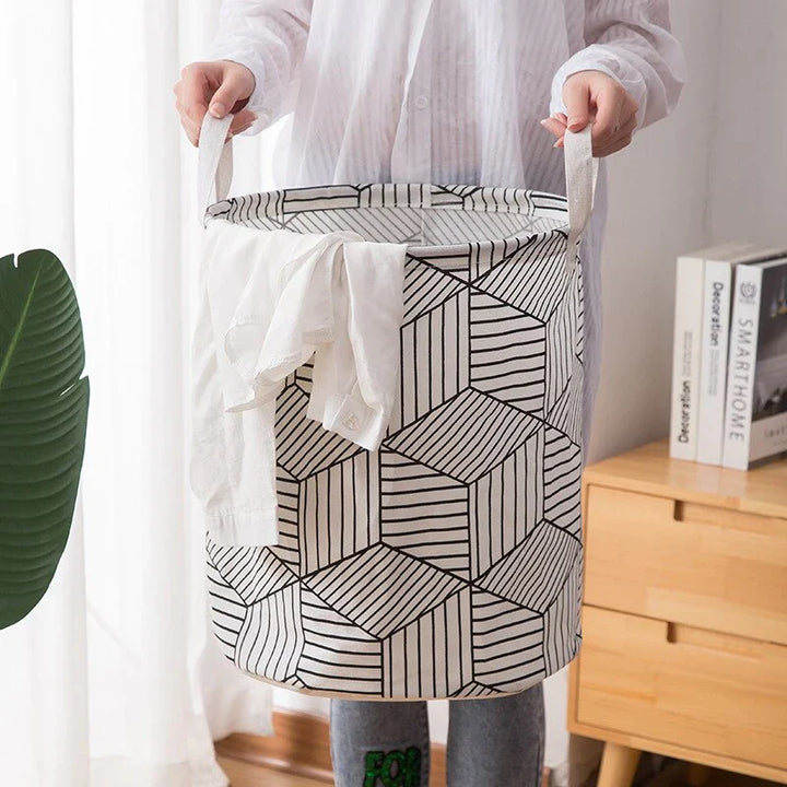 Folding Fabric Laundry Basket Stornfield