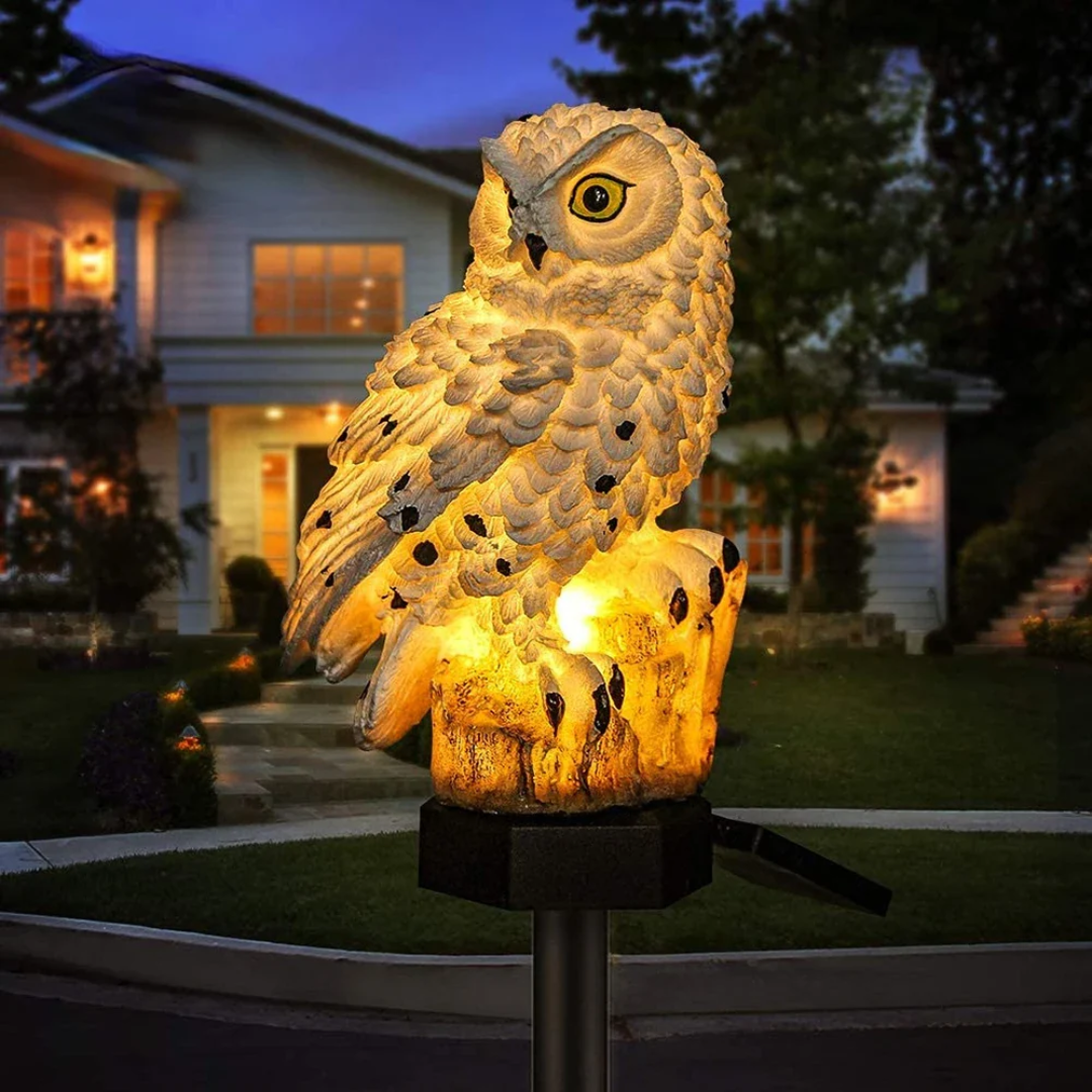 Solar Garden Lamp Uilux – Wireless Outdoor Lamp powered by Solar Energy with Owl Design | Stornfield