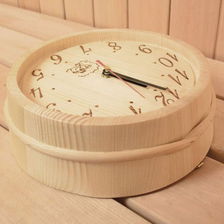NordicHush Silent Wooden Wall Clock Stornfield