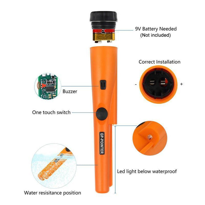 Handheld Pin Pointer Metal Detector Wand | Stornfield
