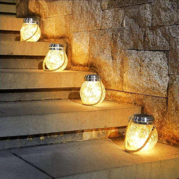 Solar Mason Jar Lamp - Lunara | Stornfield