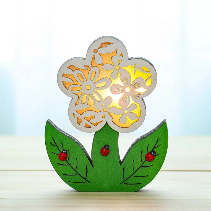 Wooden Easter Decoration with LED Light | Stornfield