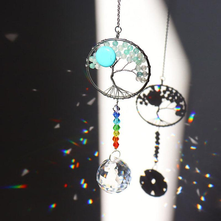 Crystal Wind Chime Tree Of Life Suncatcher | Stornfield