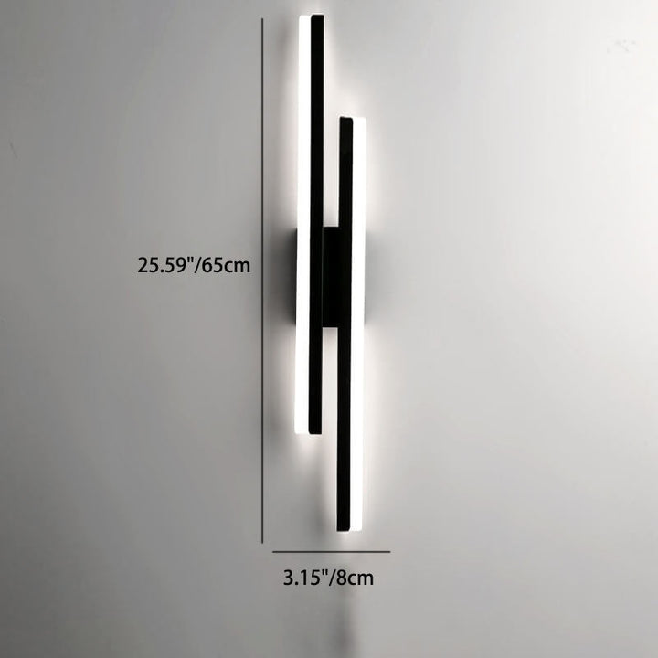 Stornfield | LuxLine Modern LED Wall Light | Minimalist Design | Iron & Acrylic | Dimmable Light