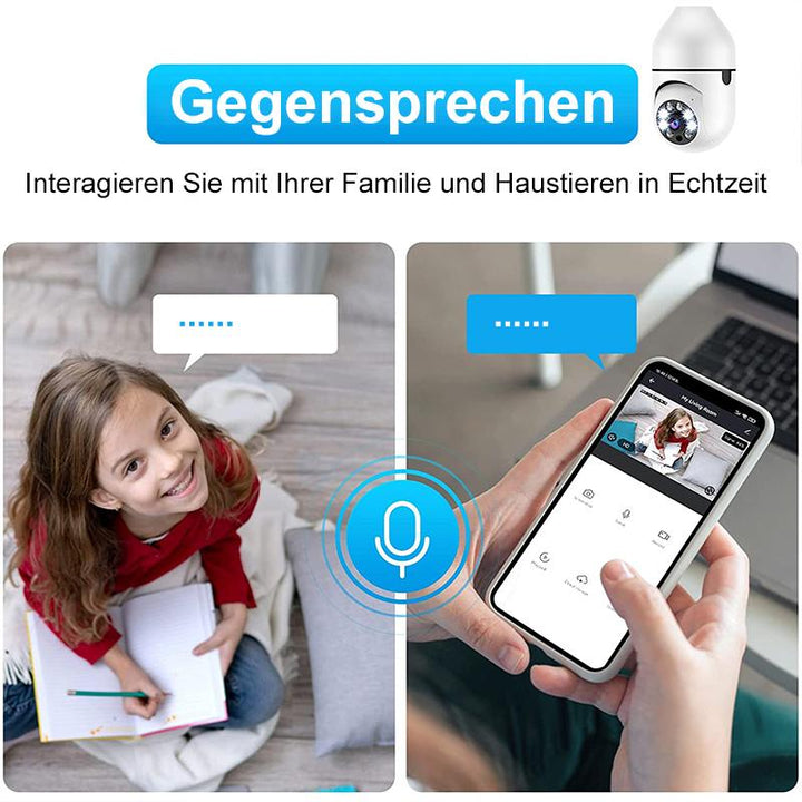 Intelligent wireless WiFi full-color camera with light bulb | Stornfield