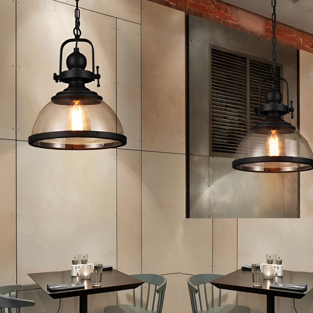 Stornfield | Industrial Retro Iron Antique Glass Chandelier for Ceiling