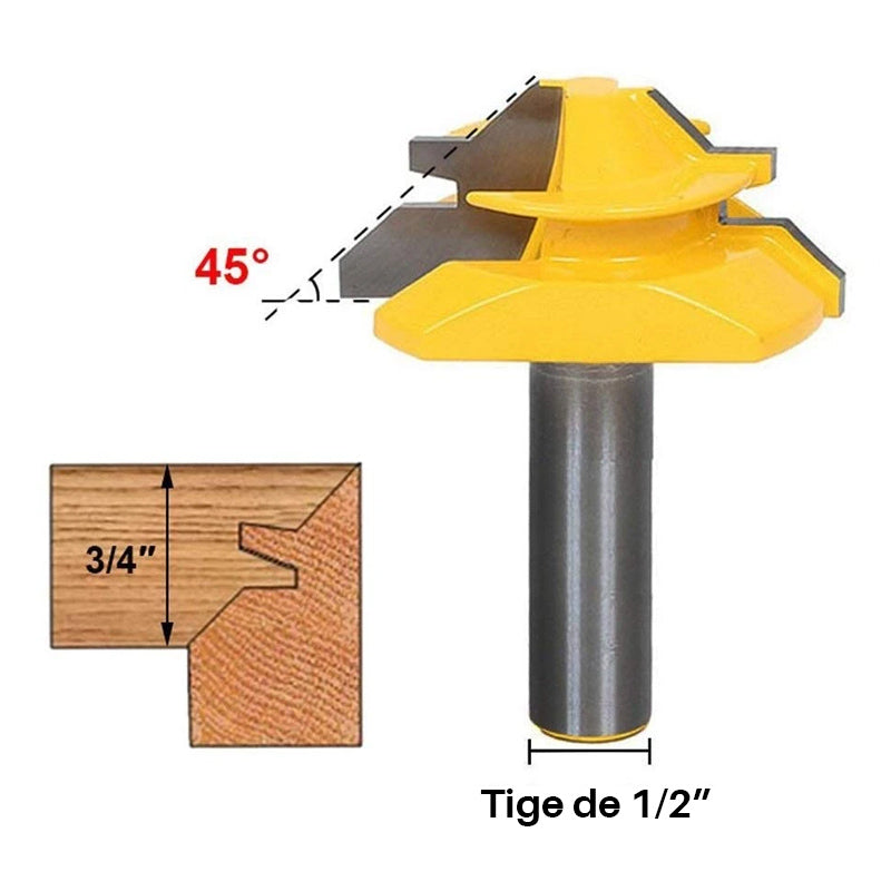 Lockable 45° bevel router bit | Stornfield
