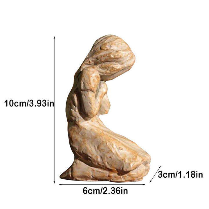 Stornfield | Sweet Hour of Prayer, beautiful hand-cast inspiring sculpture of a praying woman